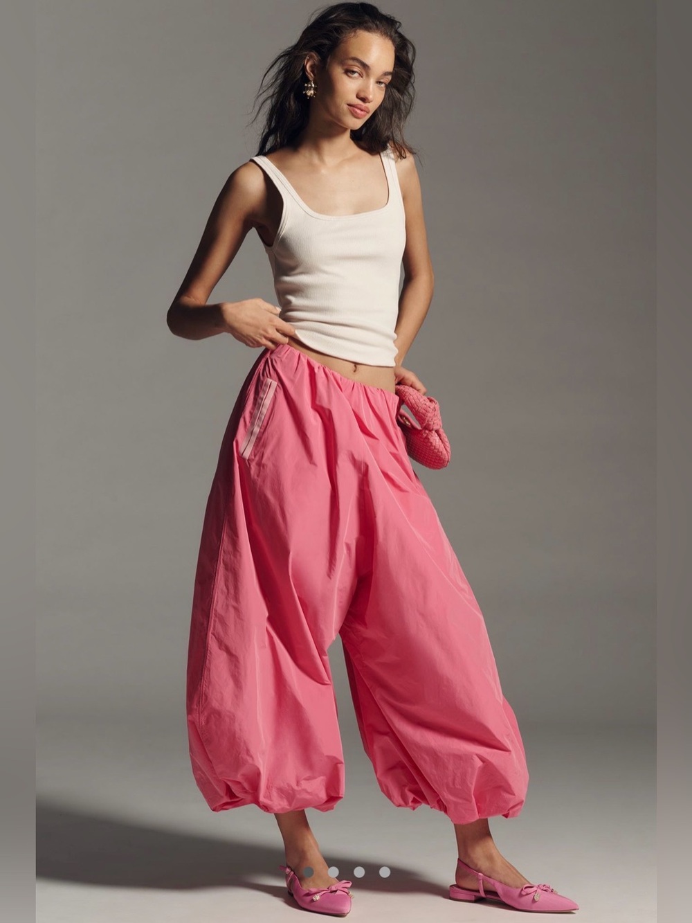 Anthropologie Maeve Bubble Pants in Bubblegum